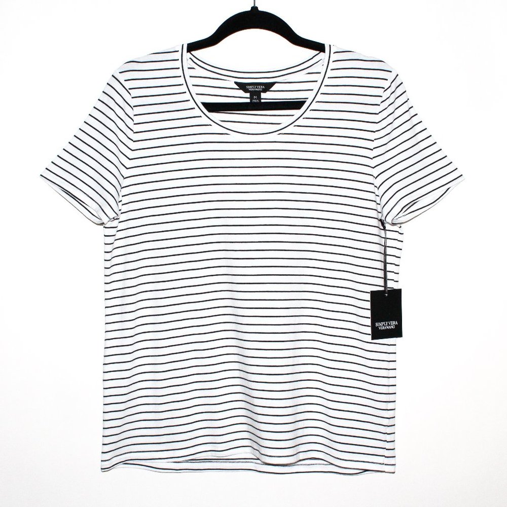 Simply Vera Vera Wang Striped "Modern Tee"